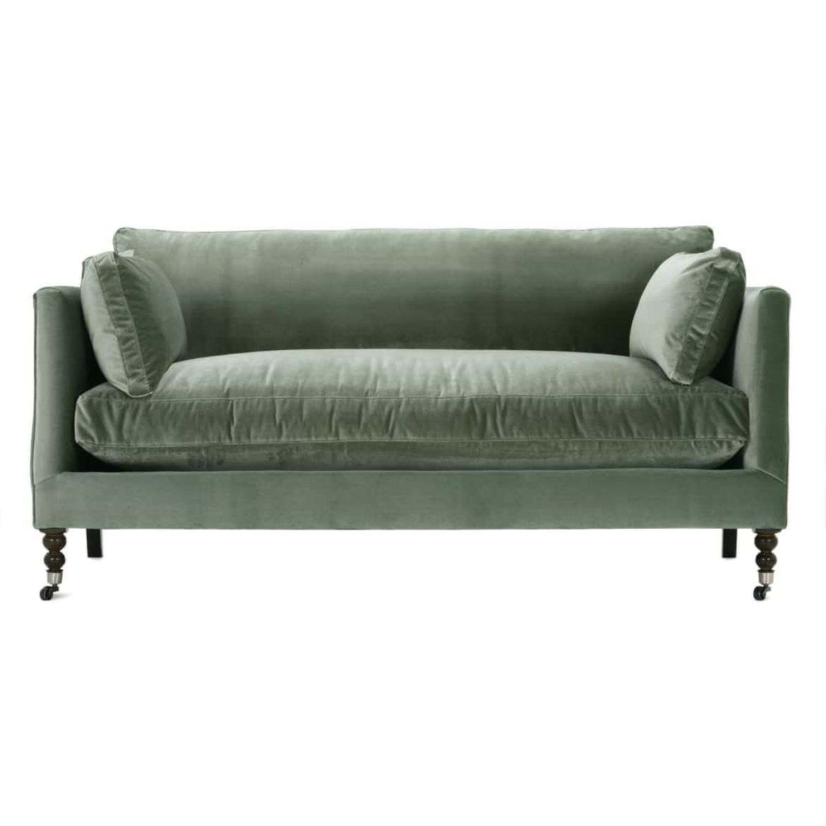 Picture of 71” Quick Ship Madeline Sofa - Antiqued Moss Velvet